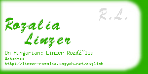 rozalia linzer business card